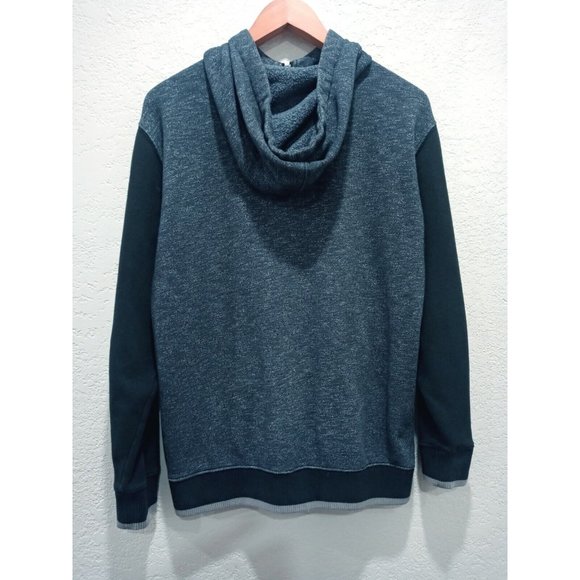 Vans Men’s Full Zip Hoodie Embroidered Logo Black Heather Off The Wall Small - Picture 5 of 12